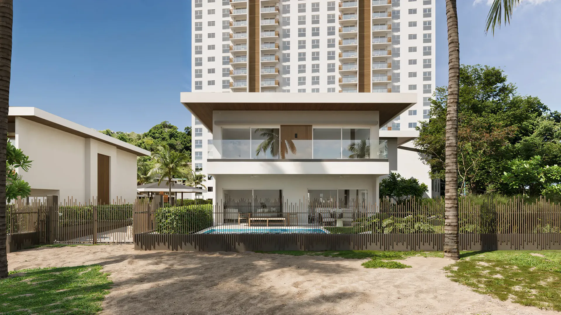 Exquisite 5-Bedroom Oceanfront Villa with Private Pool and Jacó Beach Access - main