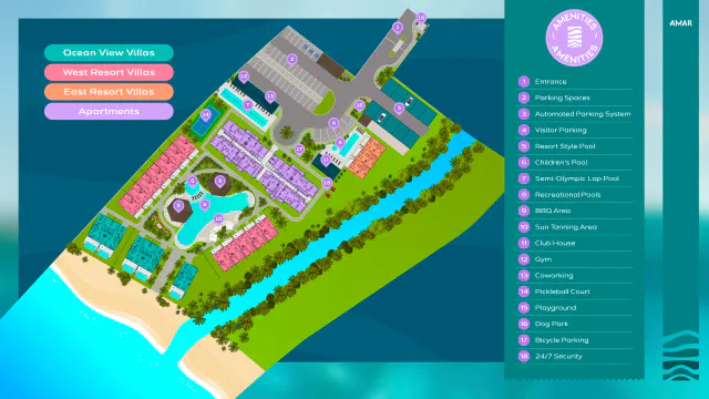 Condo Front de Mer avec Vues sur l'Océan et Commodités de Complexe Touristique à Jaco
