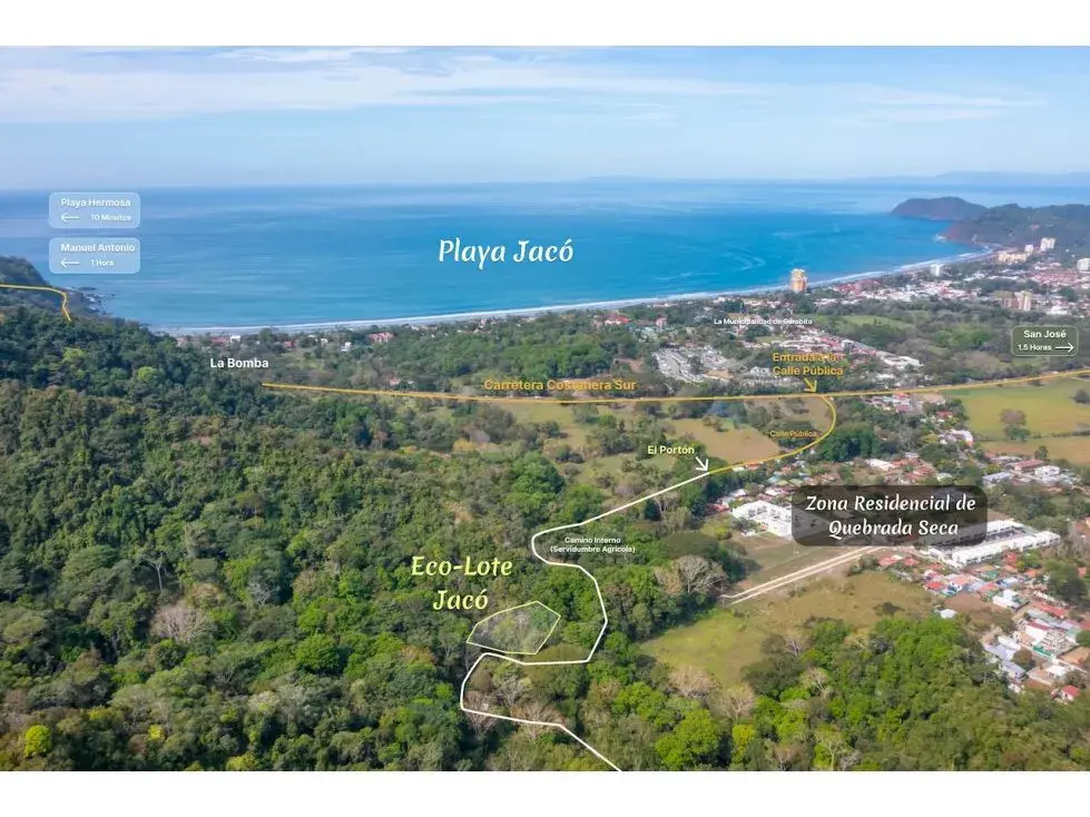Property With Water Well And Solar Panel's System In Quebrada Seca (Jaco) - 1