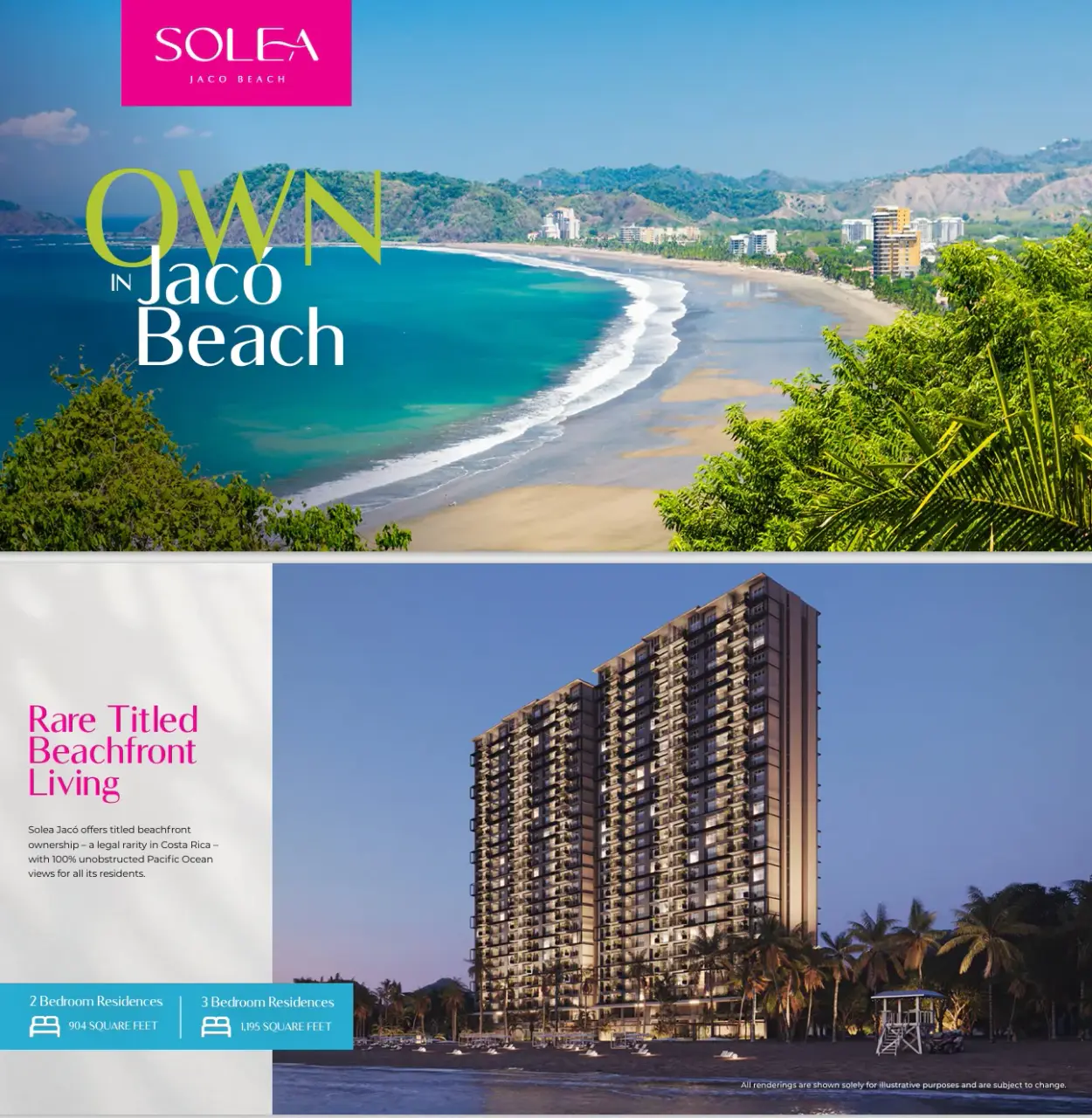 Condominios Modernos Nuevos de 2 Dormitorios y 2 Baños con Vista al Mar - 1