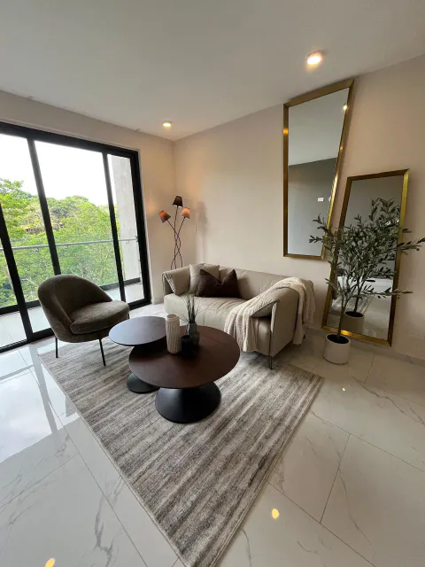 New 3-Bedroom Apartment, Modern Style with Forest Views