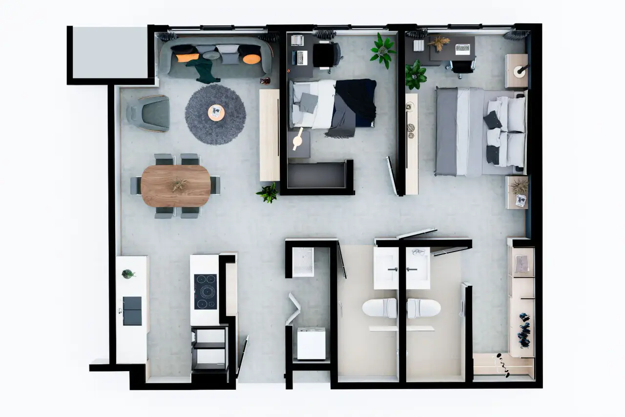 Moderno Apartamento de 2 Recámaras en Tibás, San José - Proyecto de Preventa - 4