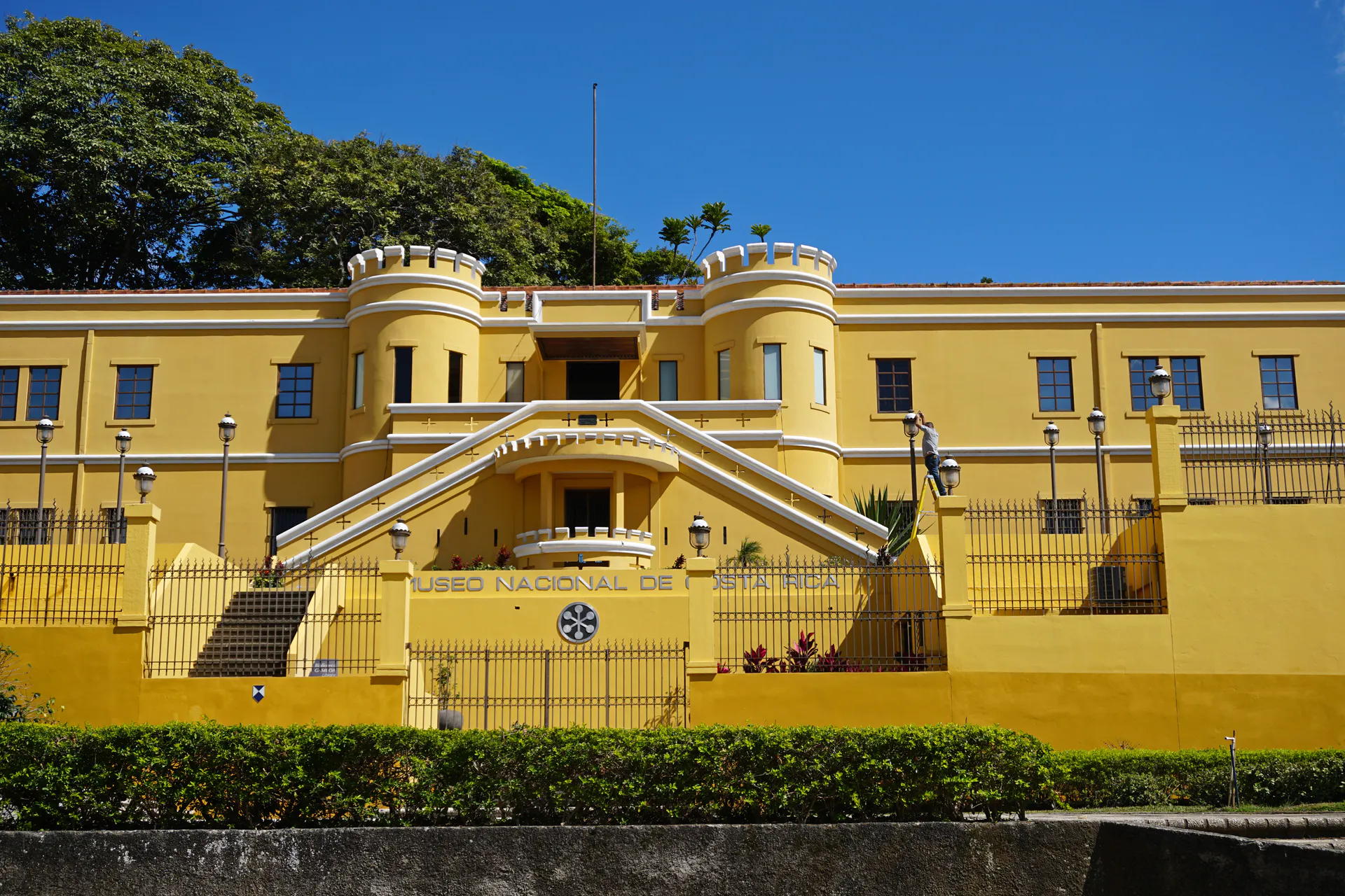 The exterior of the former Bellavista Barracks, now the National Museum of Costa Rica.