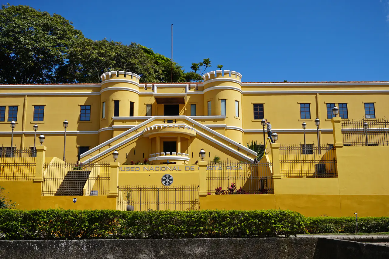 The exterior of the former Bellavista Barracks, now the National Museum of Costa Rica.