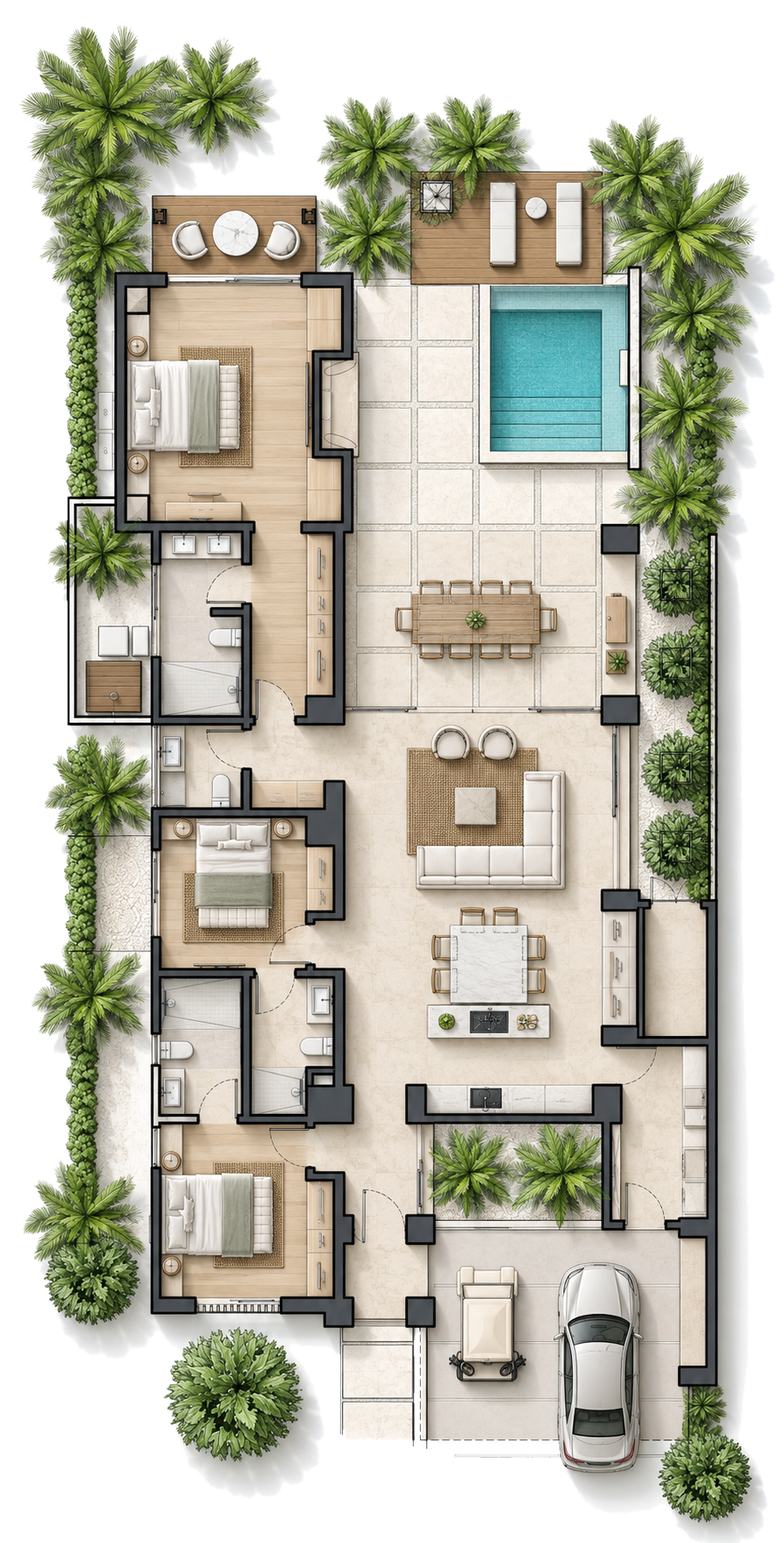 Sales plan of Model C · Heliconia in the Decor+ configuration