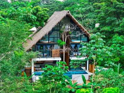 Income Producing Eco Lodge Near Santa Teresa & 7 minutes to Hermosa - 13 bedrooms - Yoga Deck , Spa, Sauna | Proven Success for Investors 1