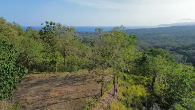 Hermoso lote con vista al mar en comunidad en Tambor 1