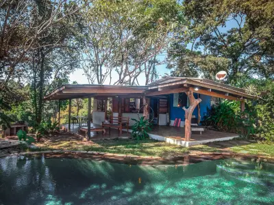 Increíble propiedad con vista al mar y potencial de desarrollo excepcional, casa estilo boho, cabaña rústica y piscina en Delicias, cerca de Montezuma. 5