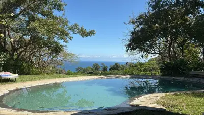 Increíble propiedad con vista al mar y potencial de desarrollo excepcional, casa estilo boho, cabaña rústica y piscina en Delicias, cerca de Montezuma. 2