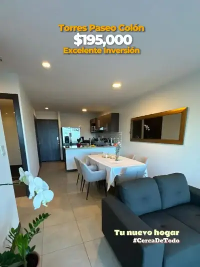Excelente Inversión en Torres Paseo Colón: Moderno Apartamento 2 Habitaciones con Vista Panorámica de la Capital 2