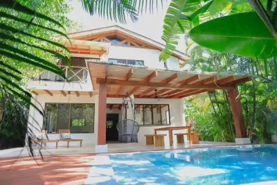 3 Bedroom Beach house with Pool foot steps from Playa Hermosa Santa Teresa