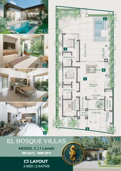 Suenos Del Mar : Villas modernes de luxe dans un domaine privé avec commodités de style complexe hôtelier 4