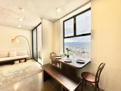 Appartement moderne de 2 chambres avec vue panoramique sur la ville et les montagnes à San José 2