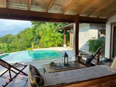 Domaine de luxe dans les collines de Santa Teresa : 3 villas, 1 maison, terrasse de yoga, 3 piscines – Vues sur l'océan et la jungle 4