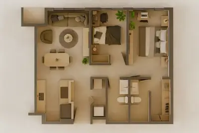 Appartement moderne de 2 chambres au Costa Rica dans une communauté fermée sécurisée avec vue panoramique sur le toit 4