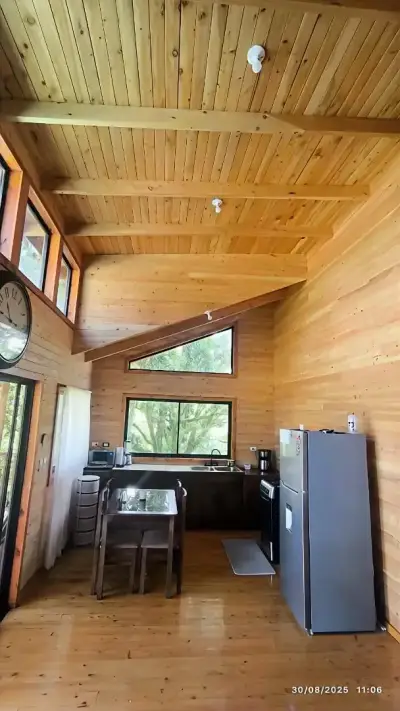 Chalet en bois de cyprès avec jardin biologique 3