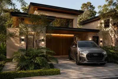 Luxueuse résidence à deux étages avec piscine privée, à une rue de la plage – Découvrez le luxe tropical