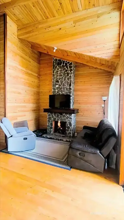 Chalet en bois de cyprès avec jardin biologique 2