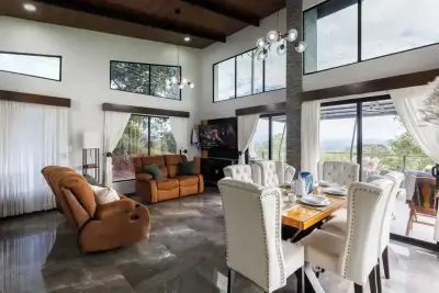 Superbe maison moderne sur flanc de colline dans le domaine fermé Hacienda Natura, Naranjo, Alajuela 3