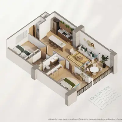 Condo luxueux de 2 chambres en bord de mer avec vue sur l'océan et commodités de villégiature à Jacó 3