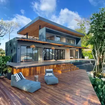 Villa de Luxe avec Vue sur l'Océan et Maison d'Invités Style Bali à Santa Teresa, Costa Rica - 1,98 M $ 2