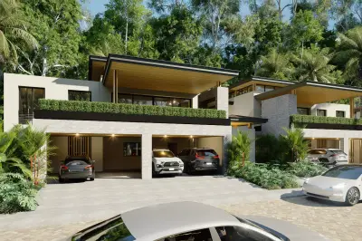 Villa moderne de 4 chambres avec piscine privée et luxuriants environs tropicaux à Jaco 1