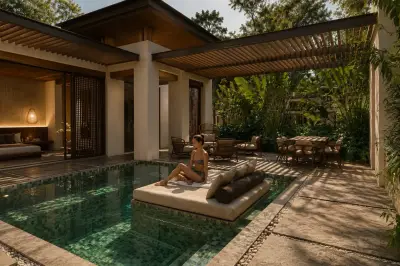 Luxueuse résidence à deux étages avec piscine privée, à une rue de la plage – Découvrez le luxe tropical 3